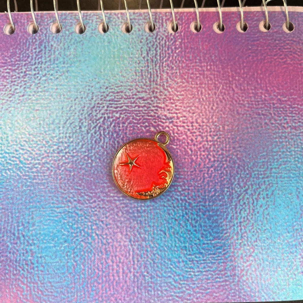 Red and Gold Zodiac Pendant